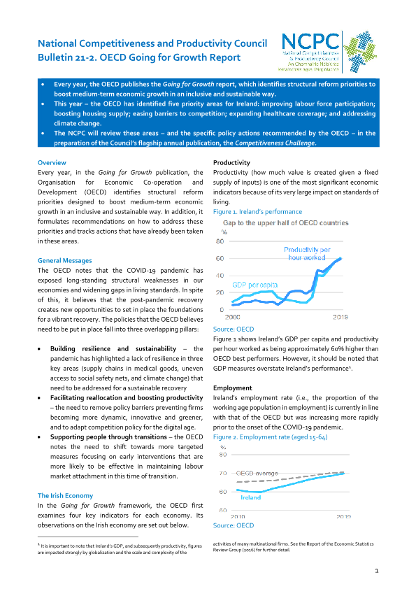 OECD Going for Growth Bulletin 21 - 2