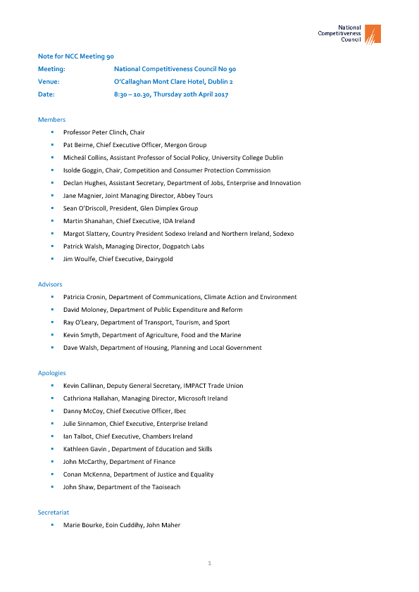 NCC Minutes Meeting 90