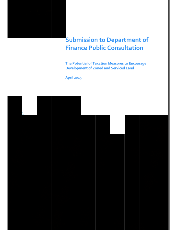 Final NCC Submission to DoF on Development of Zoned Land for website