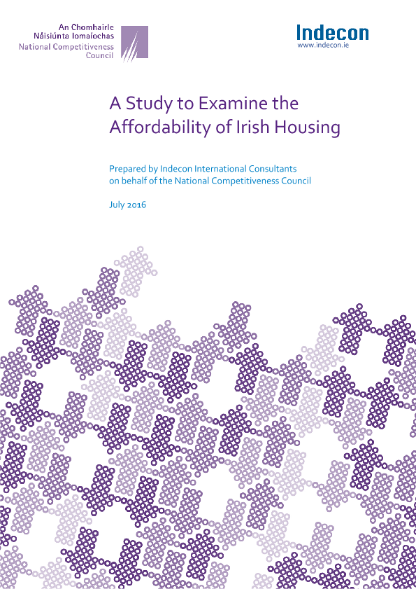 Study to examine the affordability of Irish housing