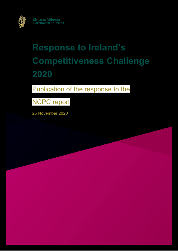 Publication of the response to the NCPC report 2020