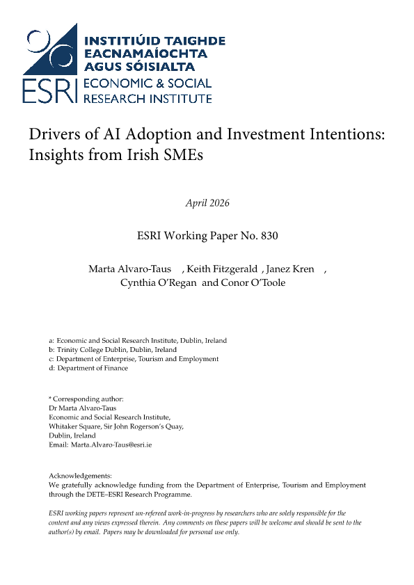 Drivers Of AI Adoption And Investment Intentions